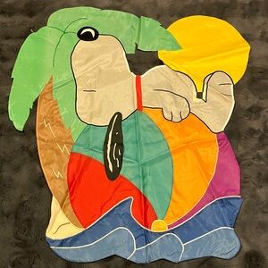 Peanuts Snoopy Beach Ball Appliqué Flag 35"x34" (Large)